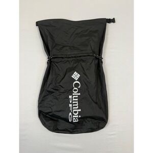 Columbia PFG Black Roll Top Dry Bag Drawstring Backpack Fishing PFG-066-010